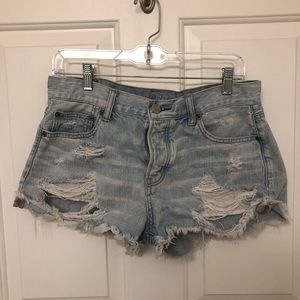American Eagle High Waist Denim Shorts